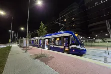 Testowy przejazd tramwaju nową linią do Mistrzejowic