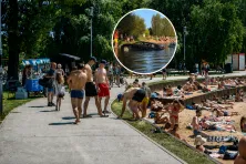 Akcja wyciągania samochodu z Zalewu Bagry
