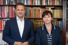 Rafał Trzaskowski i Magdalena Sroka