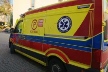 Zniszczony ambulans