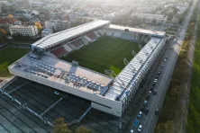 Stadion Cracovii z lotu ptaka
