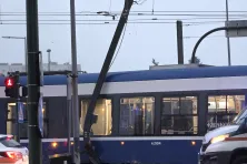 Wykolejenie tramwaju w Łagiewnikach