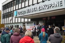 Protest w Zakopanem.