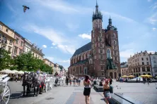 Dorożki na krakowskim rynku