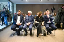 Od lewej: Łukasz Sęk, Stanisław Kracik, Maria Klaman, Stanisław Mazur