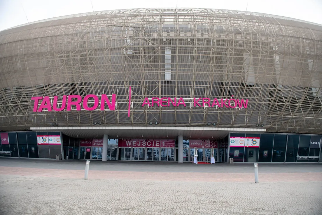 Tauron Arena Kraków może pomieścić maksymalnie do 22 000 widzów