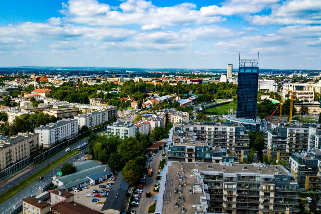 Grzegórzki z lotu ptaka