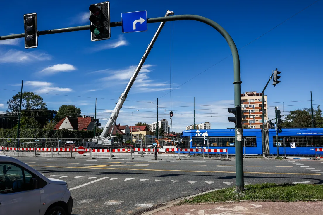 Skrzyżowanie ulic Lema i Mogilskiej