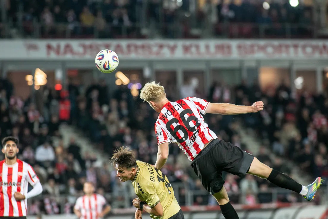 Oskar Wójcik w meczu z Górnikiem Zabrze