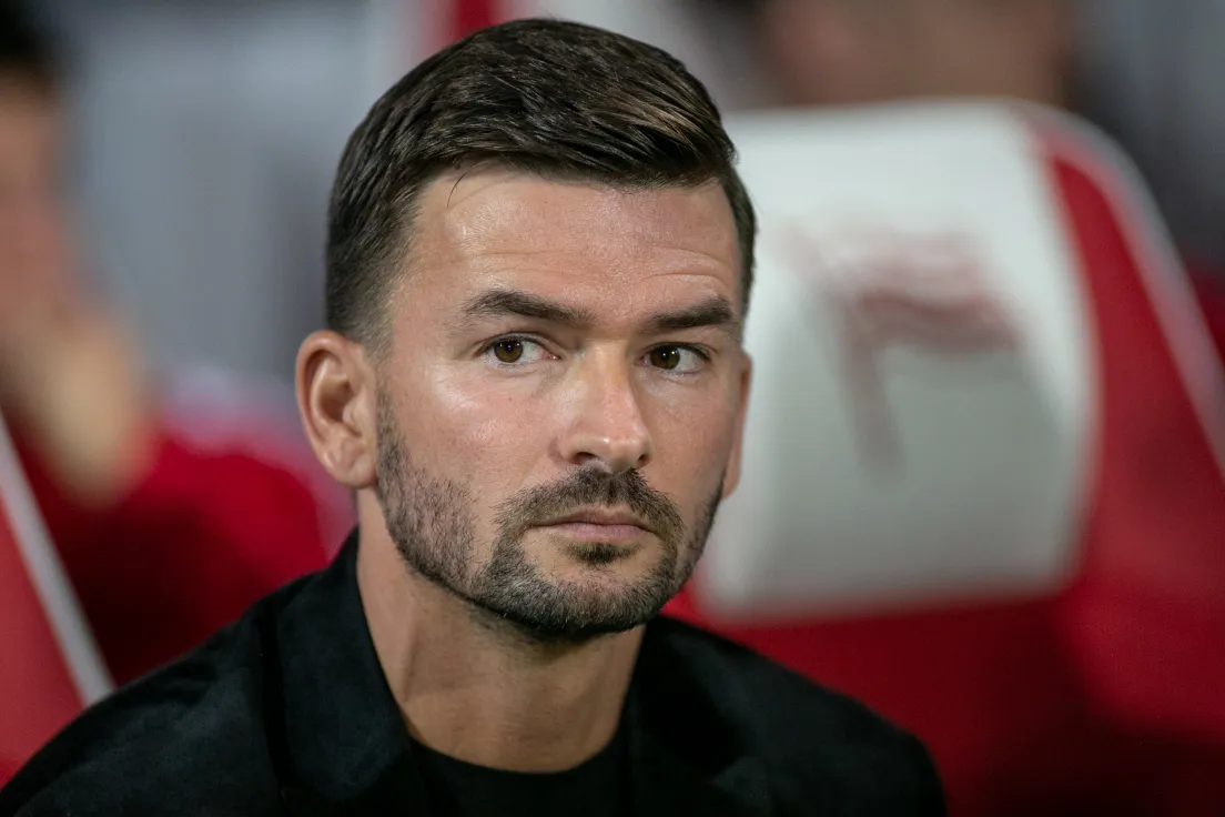 Mecz Cracovia - Górnik. Trener gości Michal Gasparik