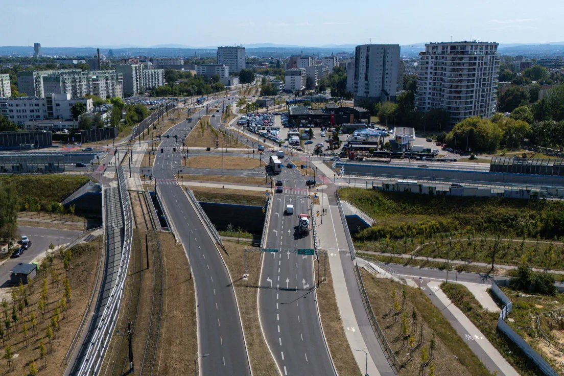 Skrzyżowanie Opolskiej i Generała Stanisława Sosabowskiego