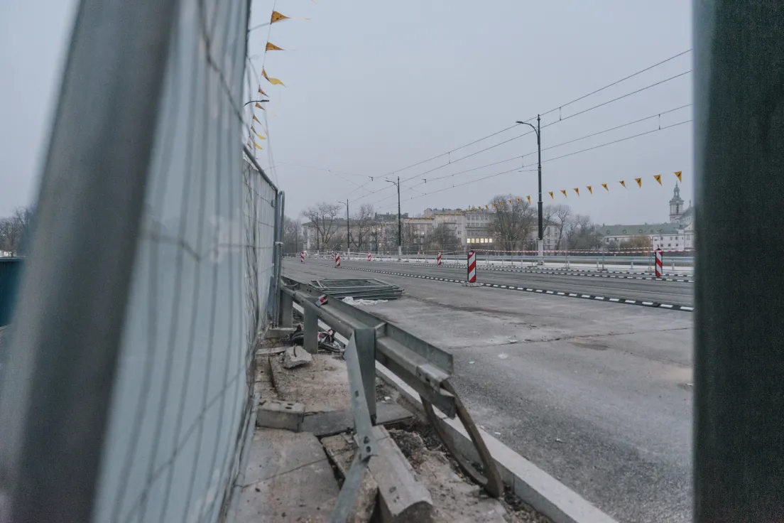 Remont mostu Grunwaldzkiego, stan z 15.11
