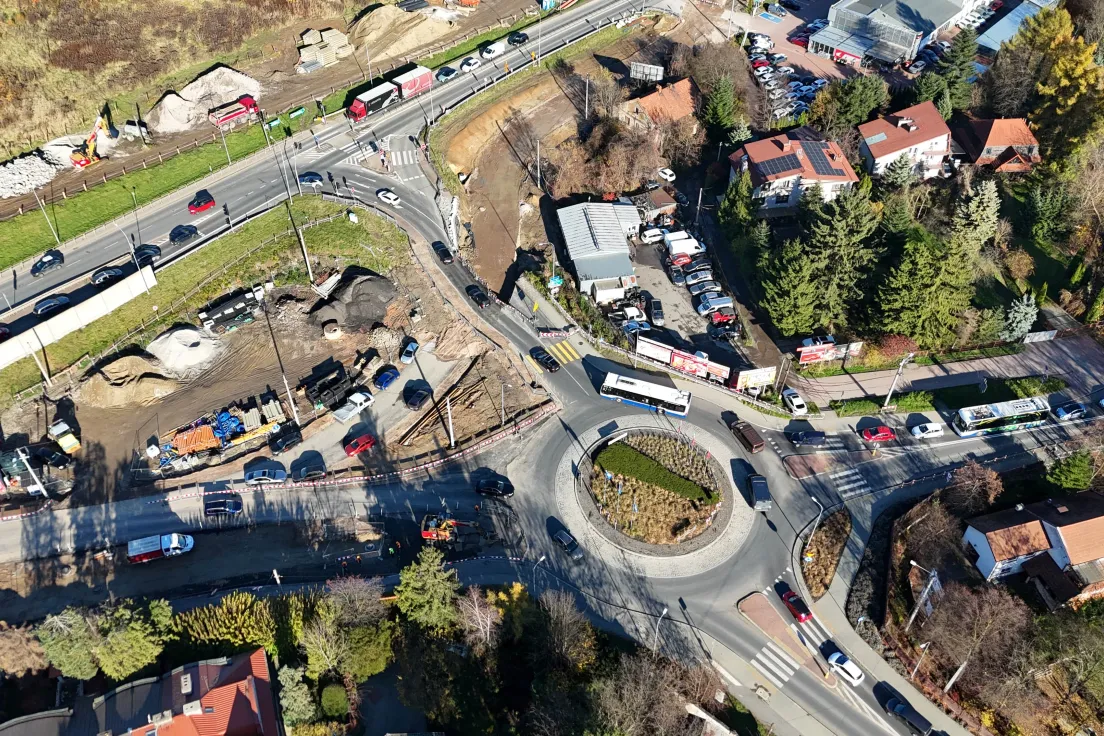Budowa węzła drogowego w Wieliczce