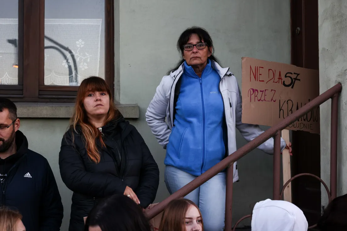Protest mieszkańców przeciwko S7