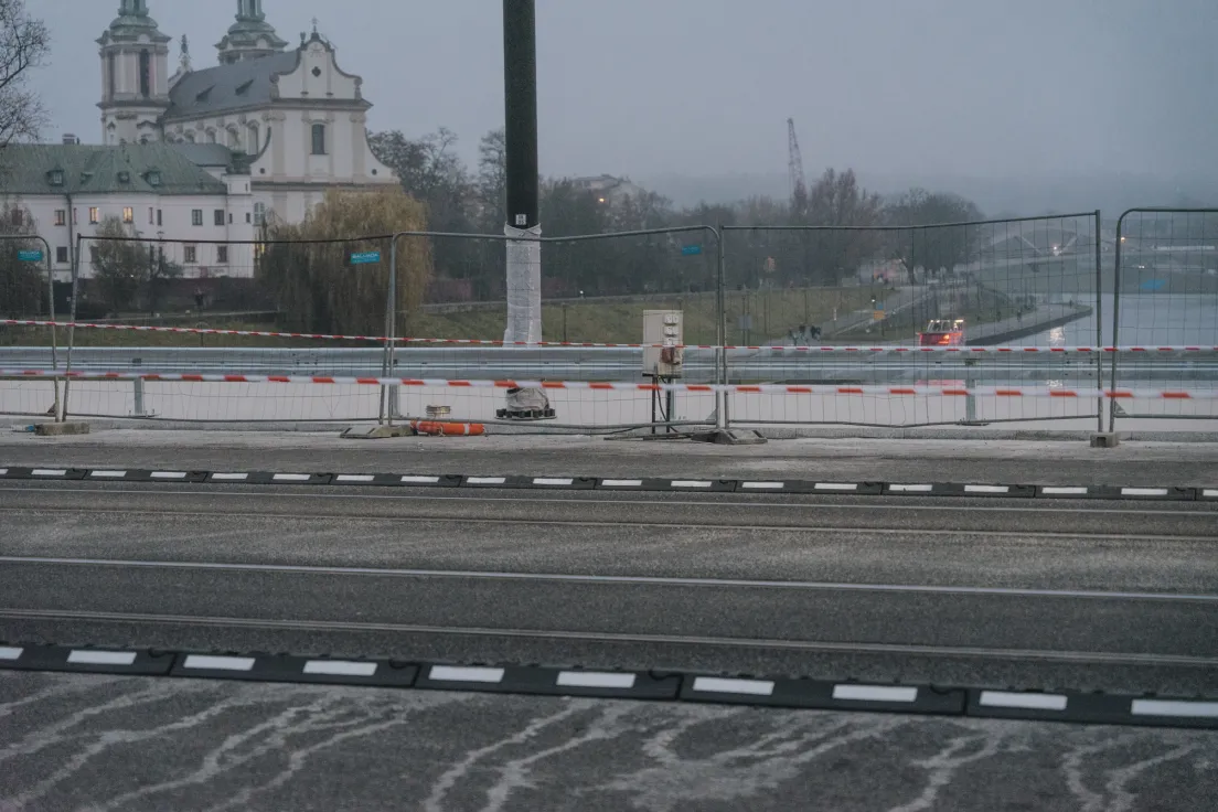 Remont mostu Grunwaldzkiego, stan z 15.11