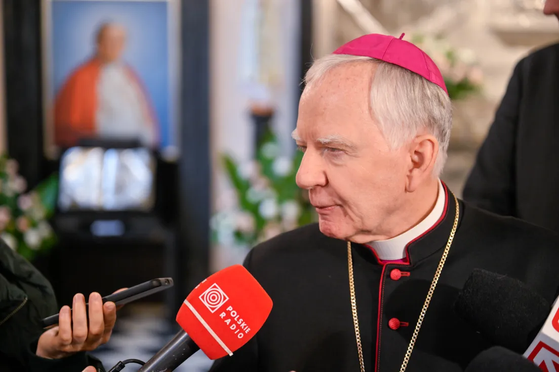 Abp Marek Jędraszewski podczas ogłoszenia nowego metropility krakowskiego