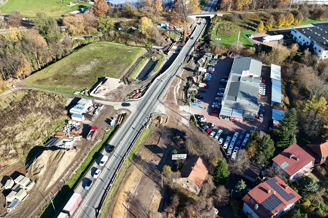 Budowa węzła drogowego w Wieliczce