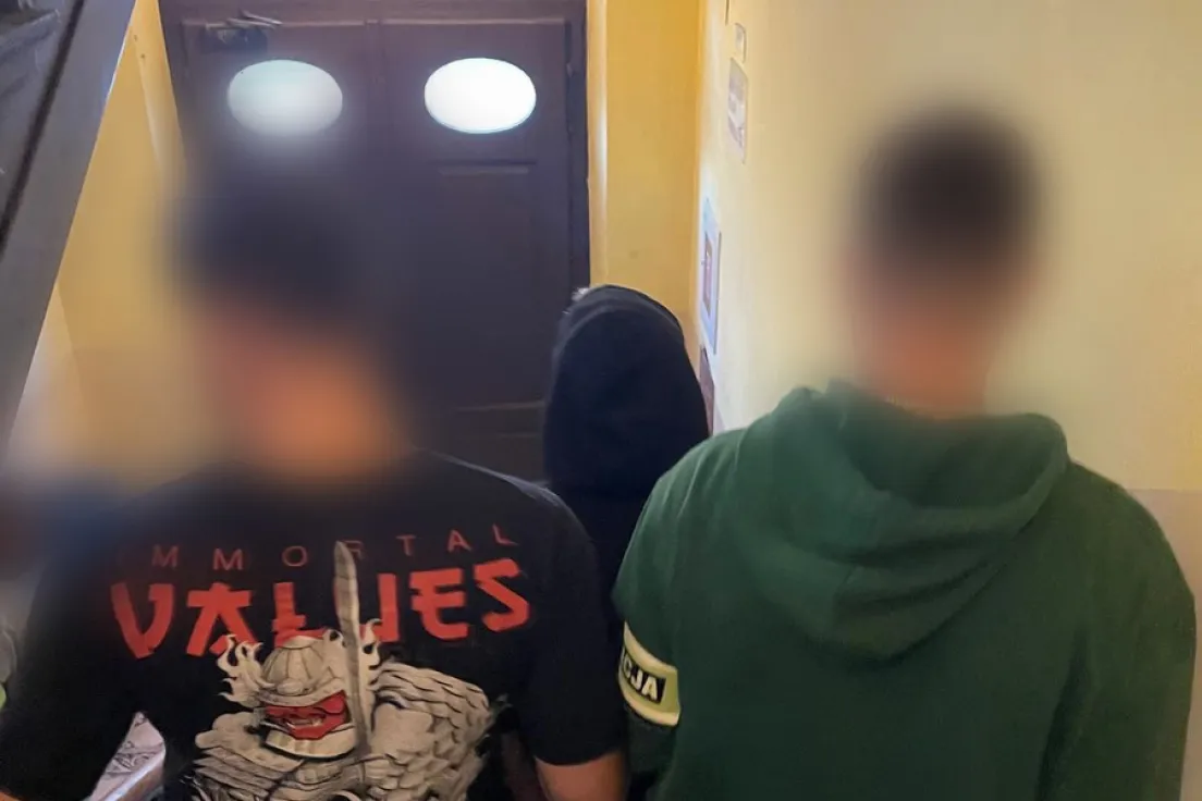 Materiały policji z zatrzymania członków grupy przestępczej