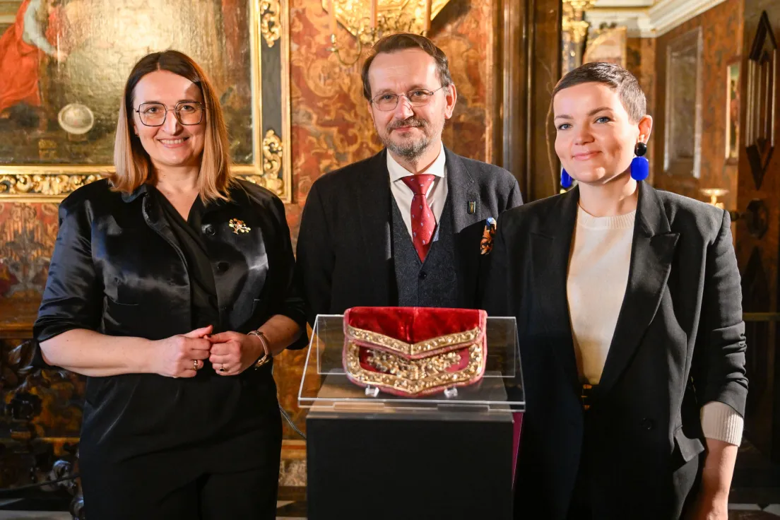 Pokaz zaginionej w czasie II wojny światowej taszki od siodła króla Michała Korybuta Wiśniowieckiego