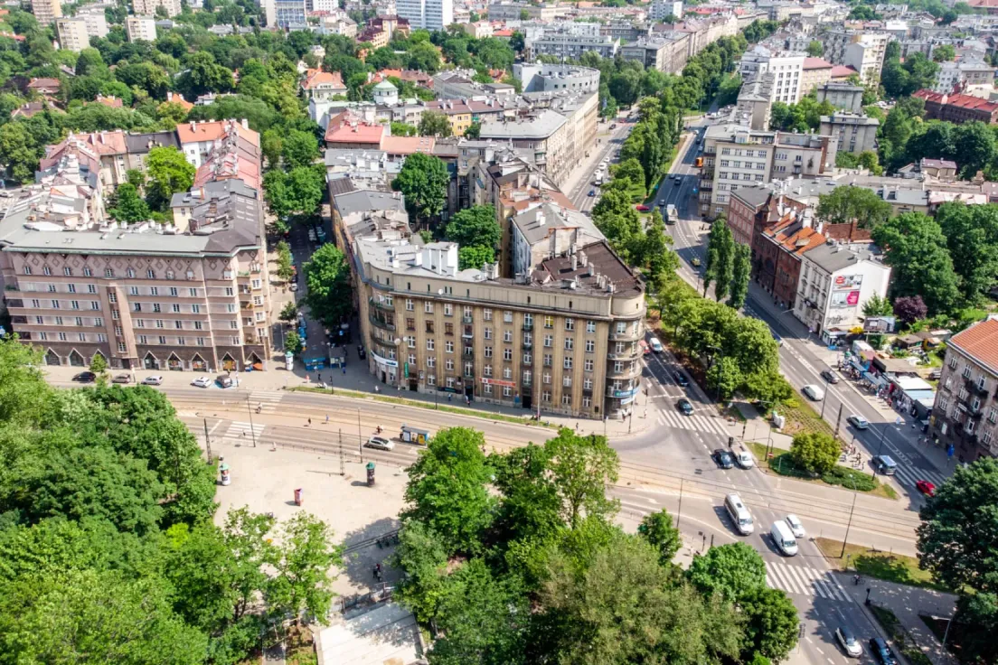 Na zdjęciu Aleje Trzech Wieszczów