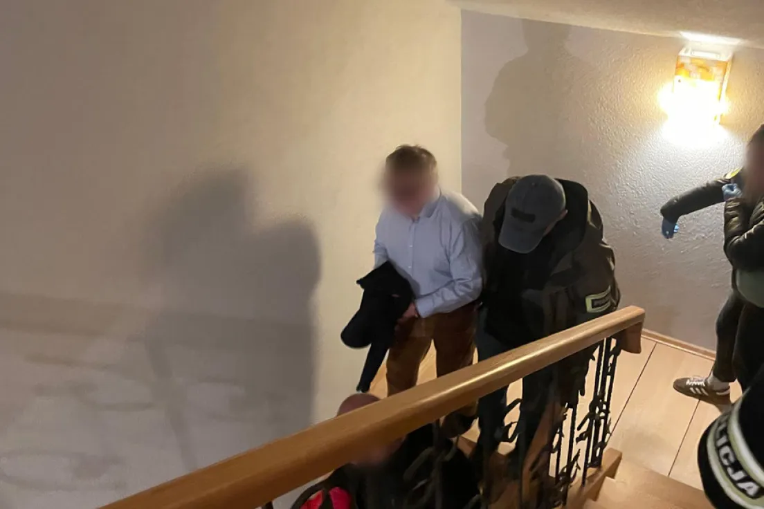 Materiały policji z zatrzymania członków grupy przestępczej