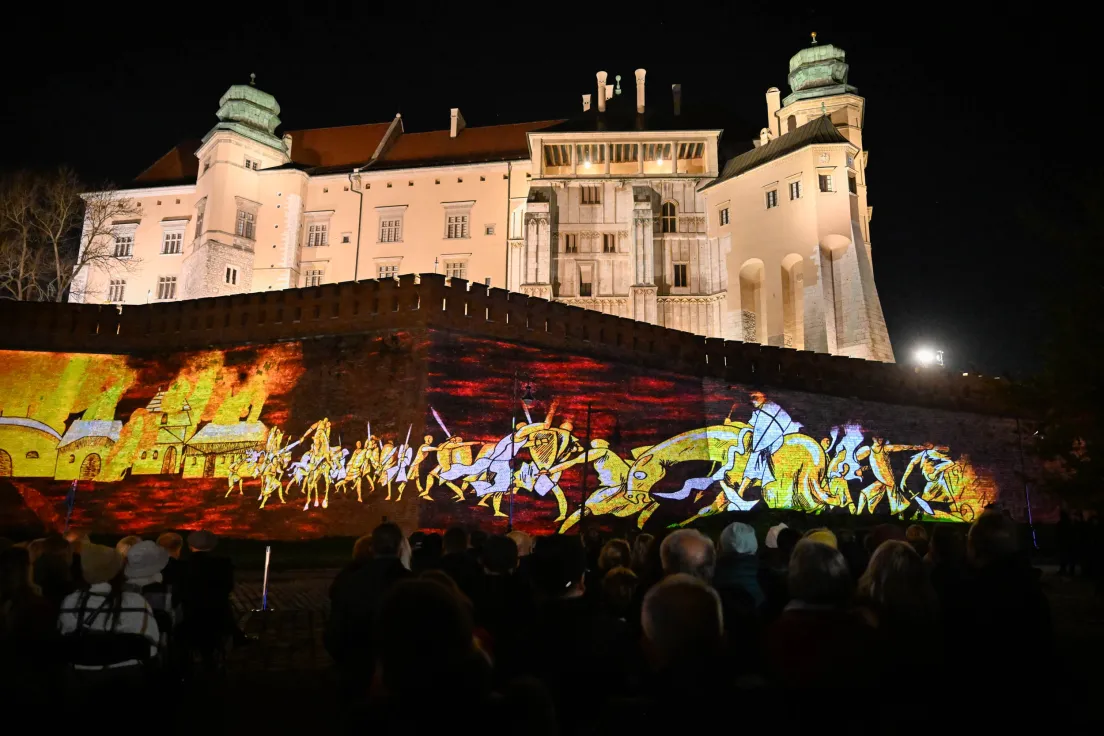 Mapping na Wawelu z okazji 1000 lecia Królestwa Polskiego