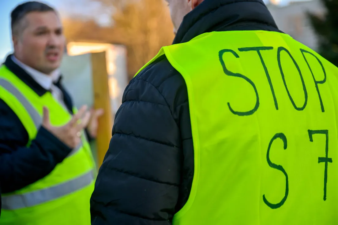 Protest w Wieliczce przeciwko budowie S7