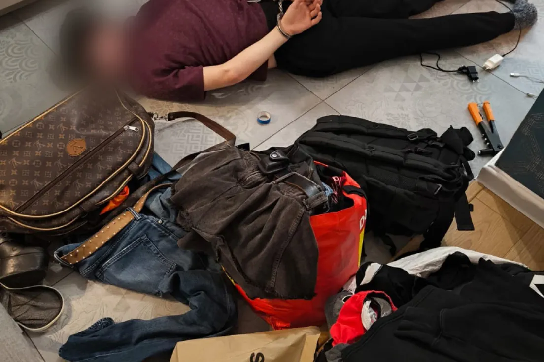 Materiały policji z zatrzymania członków grupy przestępczej