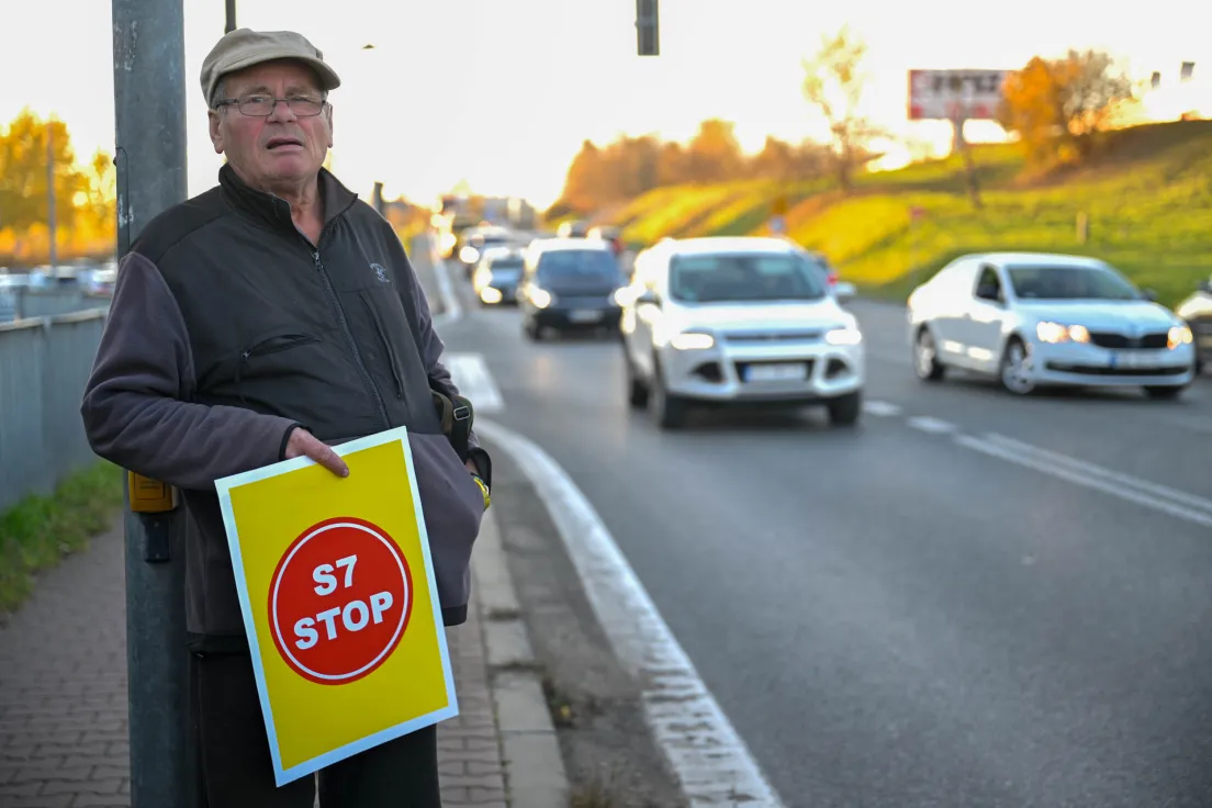 Protest w Wieliczce przeciwko budowie S7