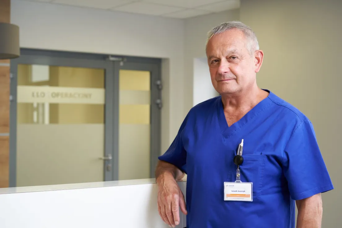 dr n. med. Leszek Juszczyk ze Szpitala Położniczo-Ginekologicznego Ujastek
