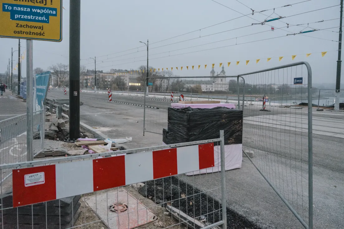 Remont mostu Grunwaldzkiego, stan z 15.11