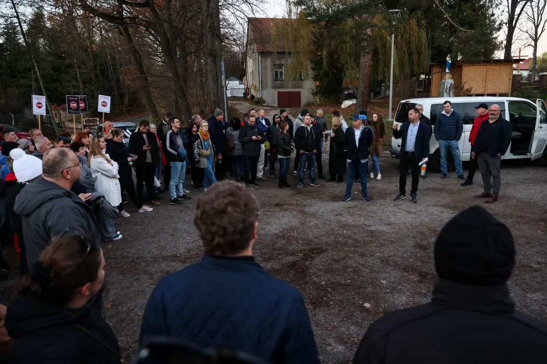 Protest mieszkańców przeciwko S7