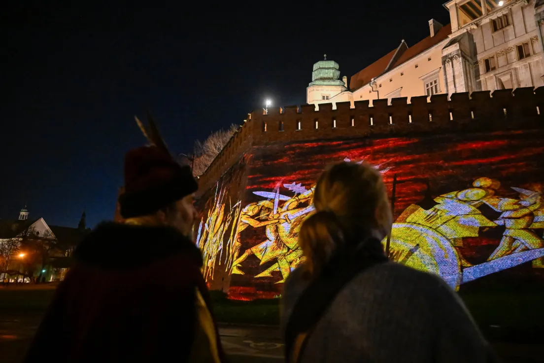 Mapping na Wawelu z okazji 1000 lecia Królestwa Polskiego
