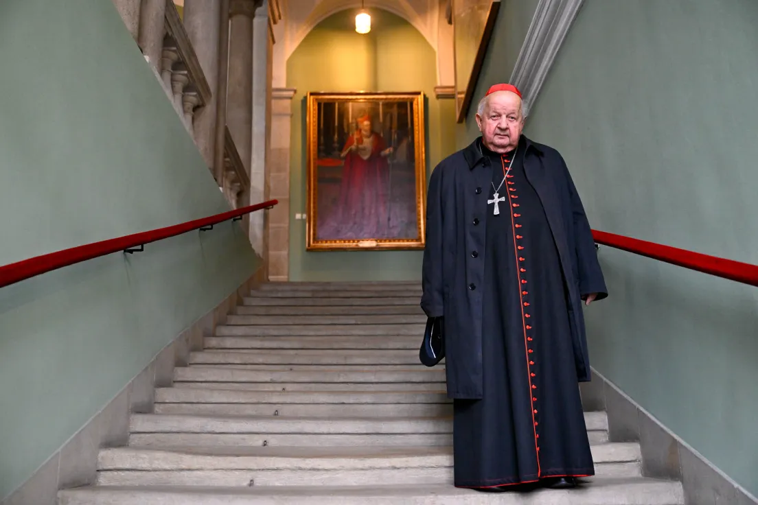 Kardynał Stanisław Dziwisz podczas ogłoszenia nowego metropility krakowskiego