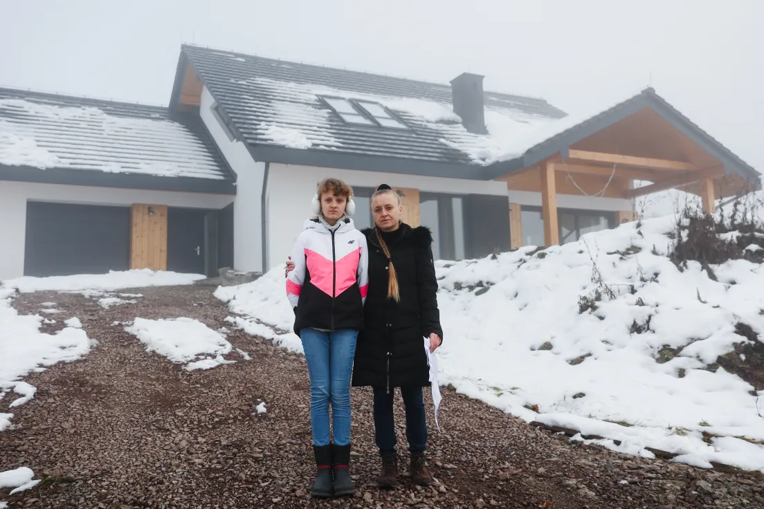 Agnieszka Dróżdż z córką