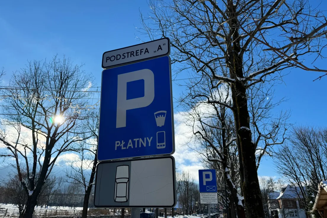 Strefa płatnego parkowania w Zakopanem