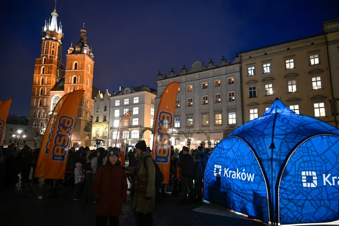 Fianał akcji „przedświąteczny karp dla krakowian” na Rynku Głównym