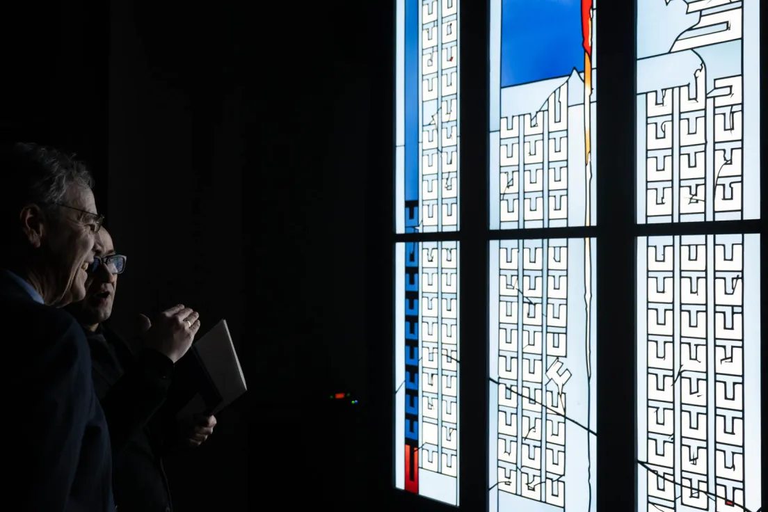 Nowy witraż autorstwa projektu prof. Johannesa Schreitera