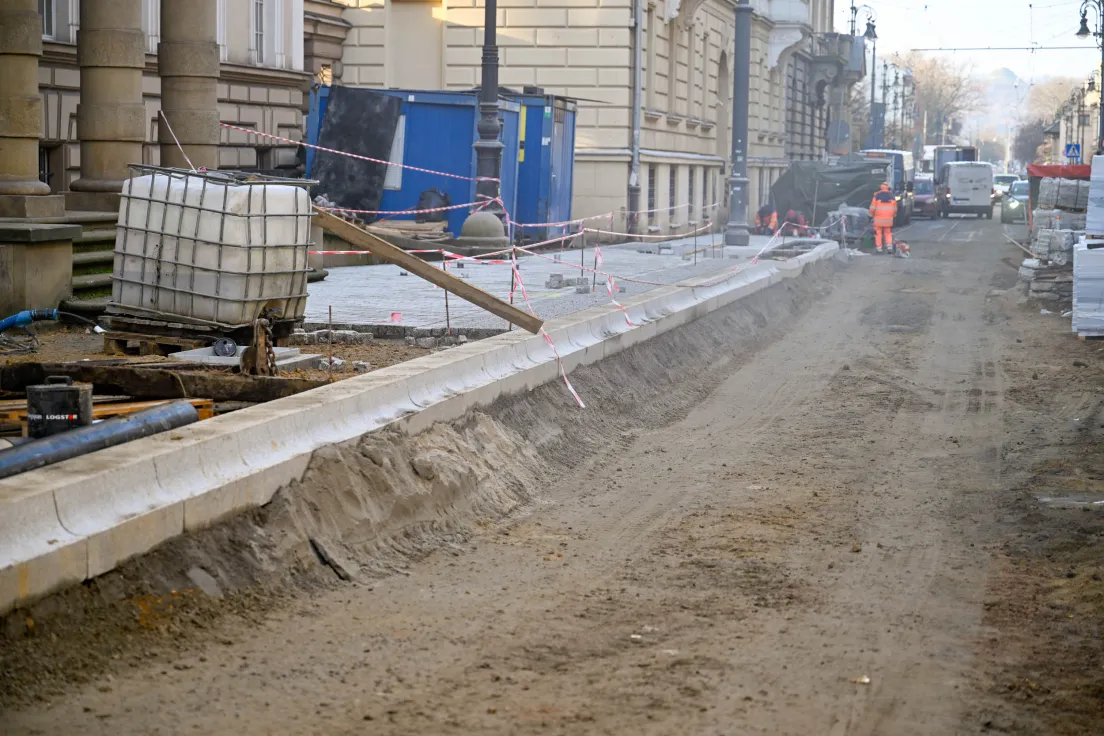 Remont torowiska i skrzyżowania na ul. Straszewskiego i Piłsudskiego