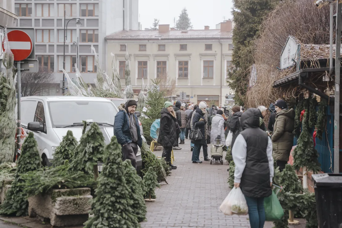 Przygotowania do świąt na Starym Kleparzu w Krakowie