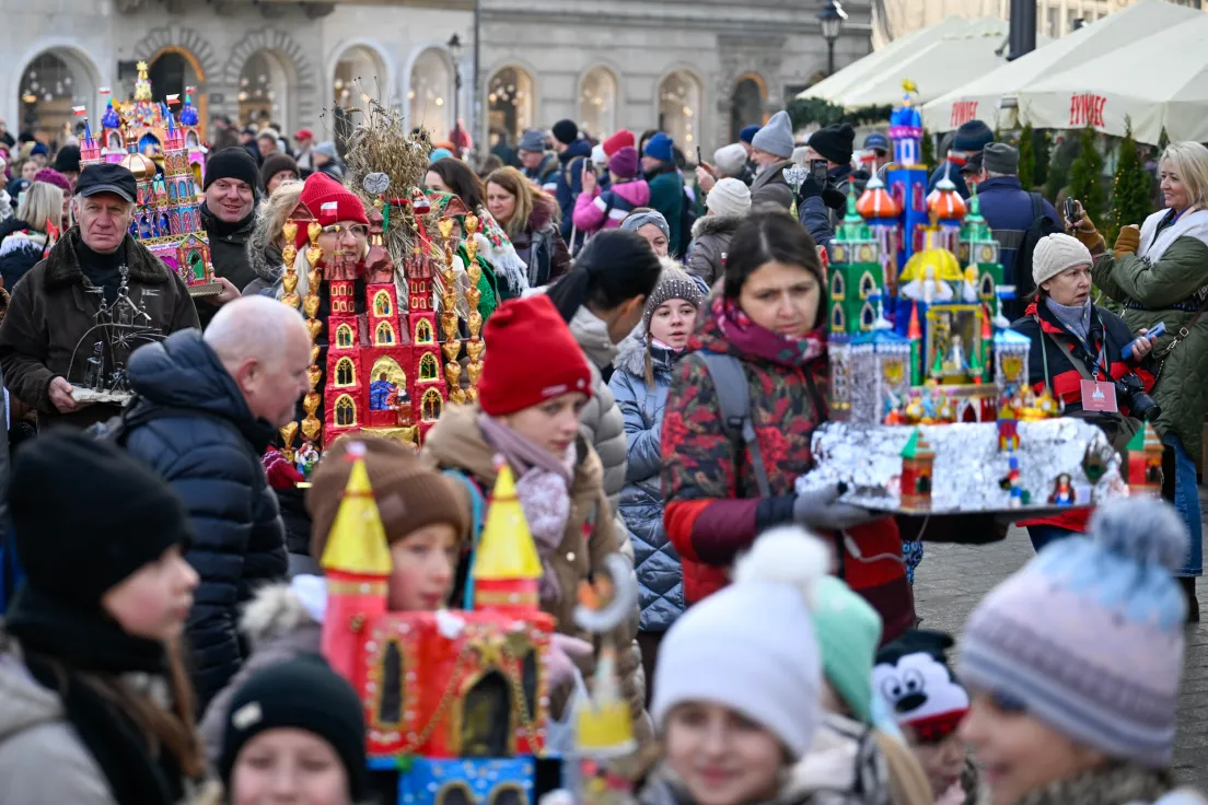 Coroczny pokaz Szopek Krakowskich na Rynku Głównym