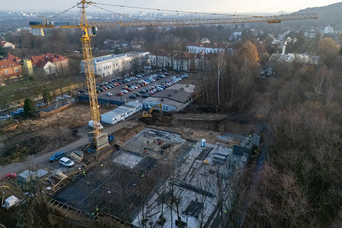 Budowa Jurajskiego Centrum Edukacji Przyrodniczej na Modrzewiowej