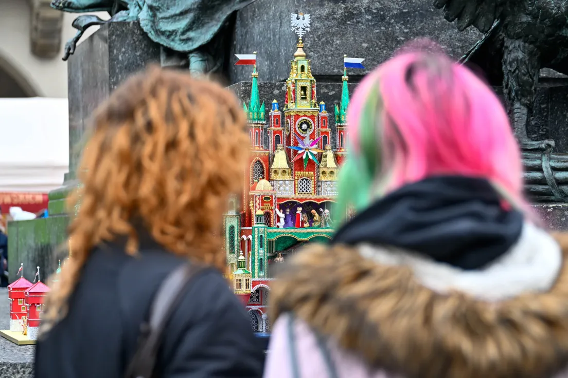 Coroczny pokaz Szopek Krakowskich na Rynku Głównym