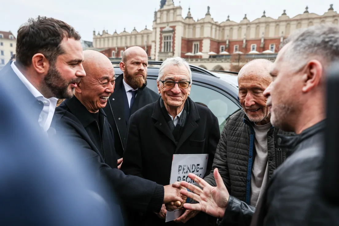 Robert de Niro w Krakowie. Słynny aktor odwiedził stolice małopolski w związku z budową jego hotelu.