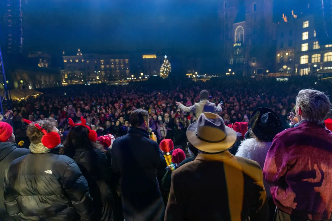 Choinka na Rynku Głównym
