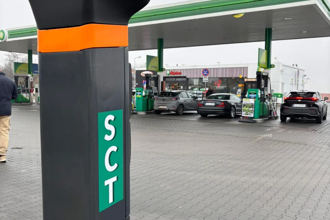 Strefomat na stacji benzynowej