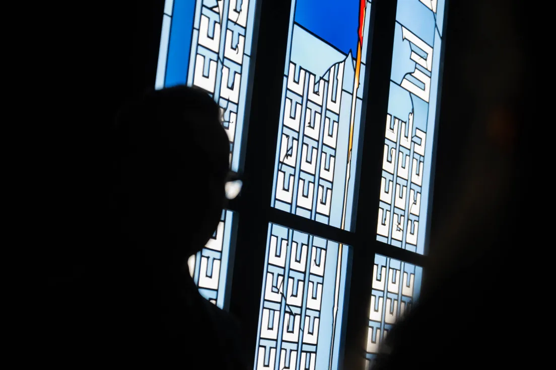 Nowy witraż autorstwa projektu prof. Johannesa Schreitera