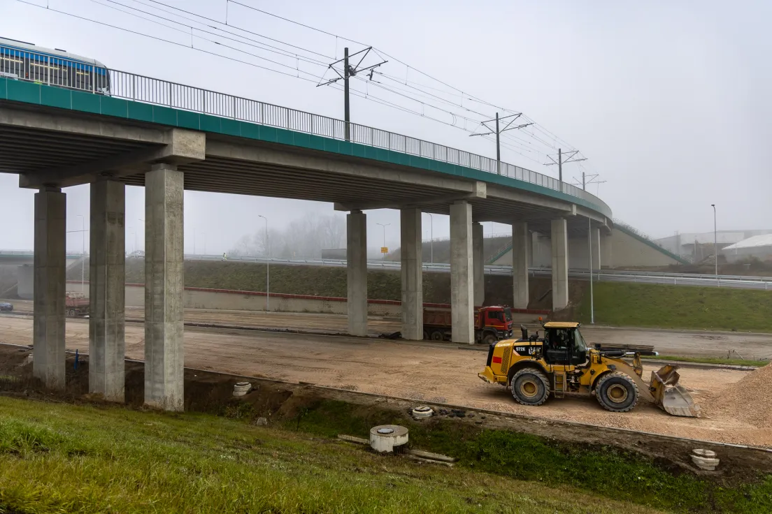 Wizyta na budowie S7 między węzłami Nowa Huta i Grębałów