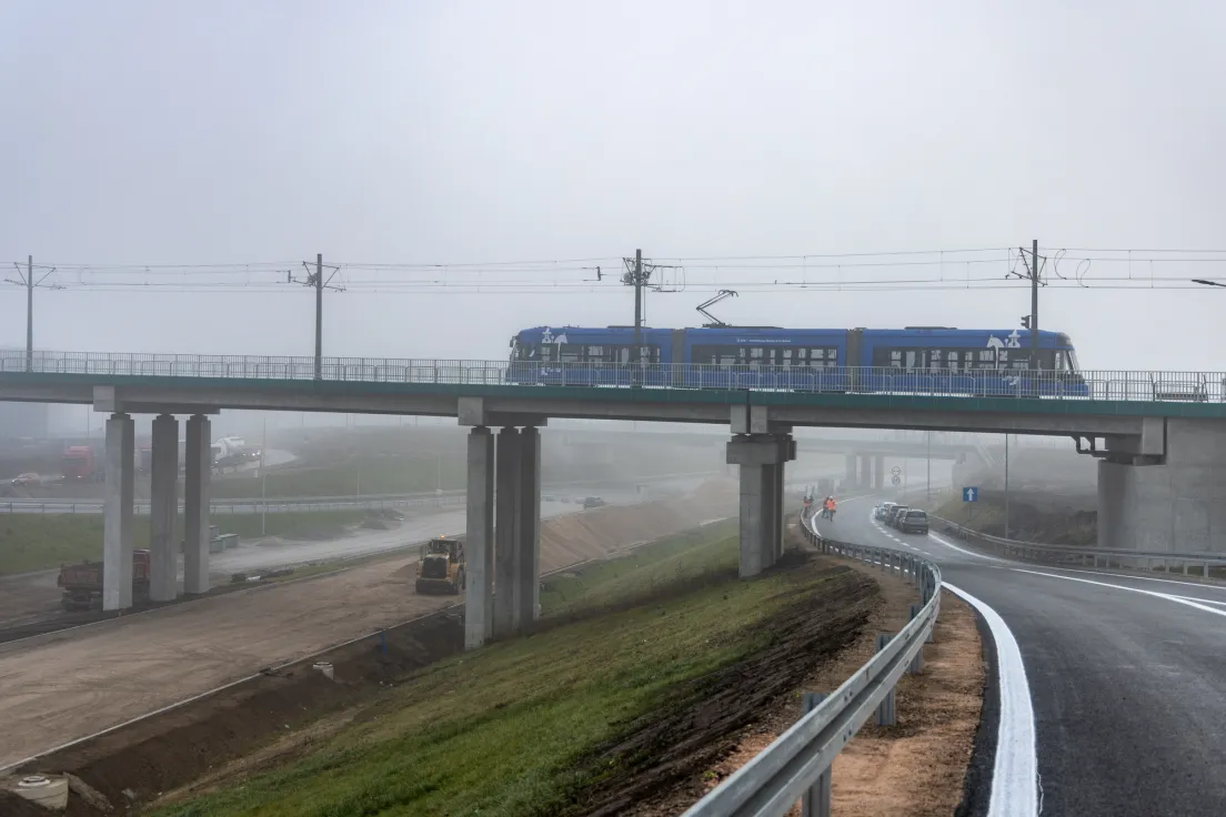 Wizyta na budowie S7 między węzłami Nowa Huta i Grębałów