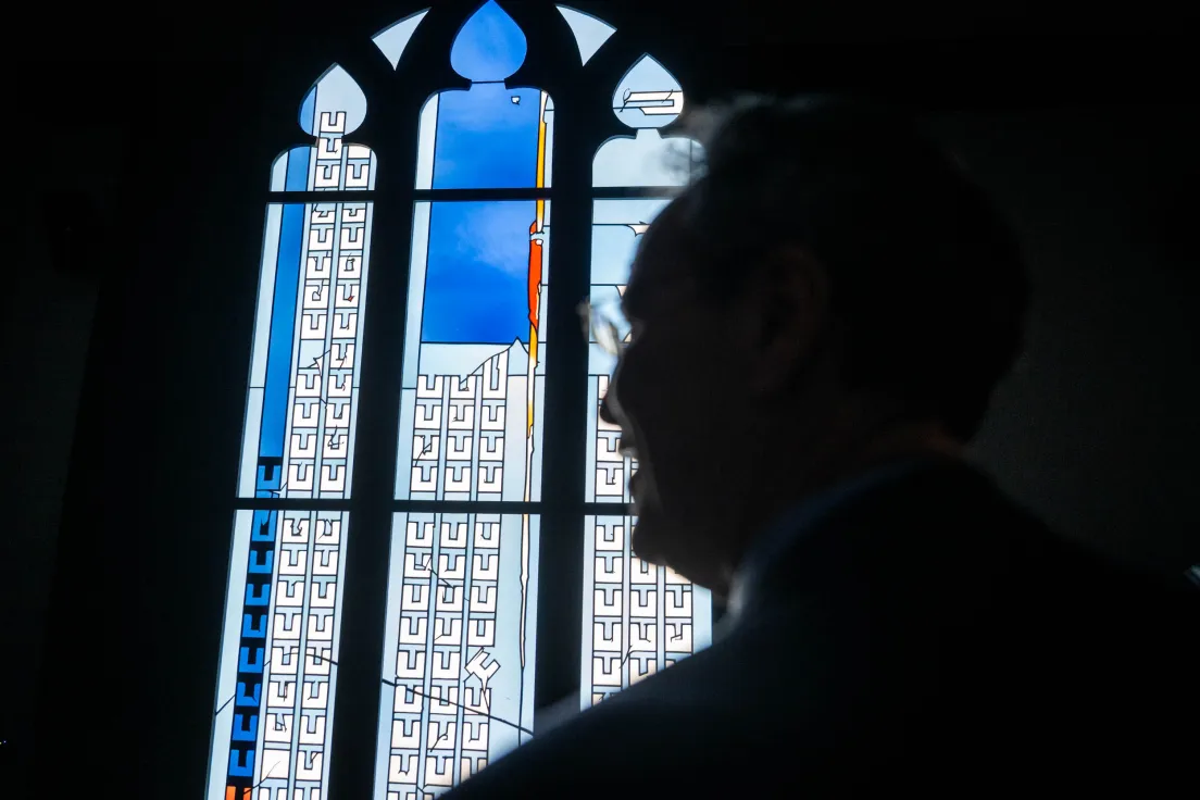 Nowy witraż autorstwa projektu prof. Johannesa Schreitera